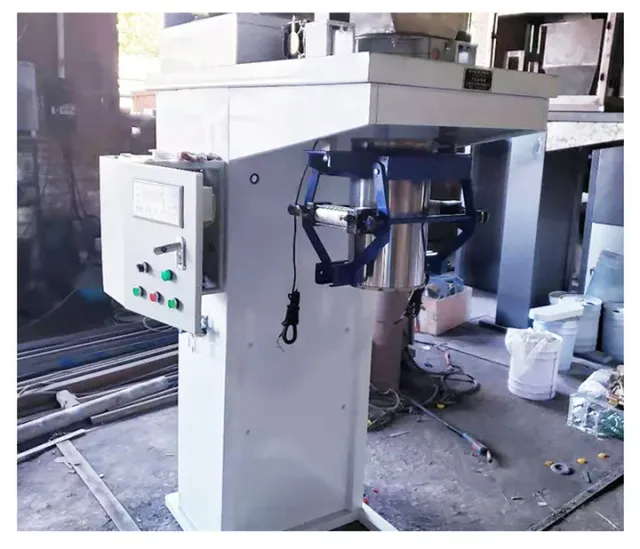 Bagging outlet, bag clamp and control cabinet.